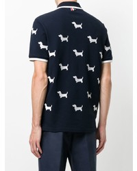 Thom Browne Hector Embroidery Piqu Polo