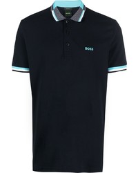 BOSS Logo Embroidered Cotton Polo Shirt