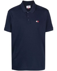 Tommy Jeans Logo Embroidered Cotton Polo Shirt
