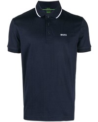 BOSS Logo Embroidered Cotton Polo Shirt