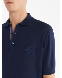 Etro Logo Embroidered Polo Shirt