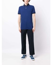 Hackett Logo Embroidered Two Tone Polo Shirt