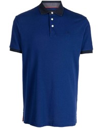 Hackett Logo Embroidered Two Tone Polo Shirt