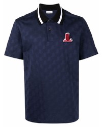 Lanvin Monogram Embroidered Polo Shirt