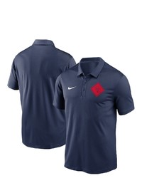 Nike Navy Cleveland Guardians Team Logo Polo