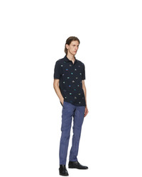 Paul Smith Navy Embroidered House Polo
