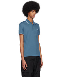 Zegna Navy Embroidered Polo