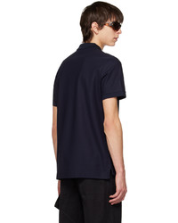 Burberry Navy Embroidered Polo