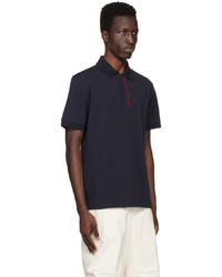 Moncler Navy Embroidered Polo