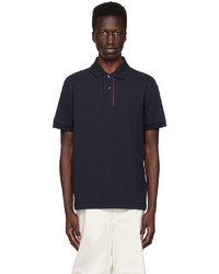 Moncler Navy Embroidered Polo