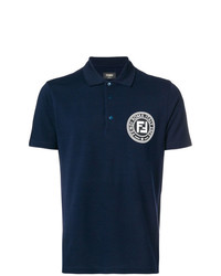 Fendi Printed Ff Logo Polo Shirt