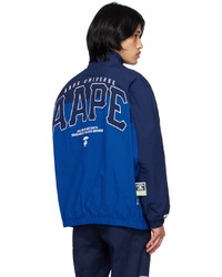 AAPE BY A BATHING APE Navy Blue Embroidered Jacket