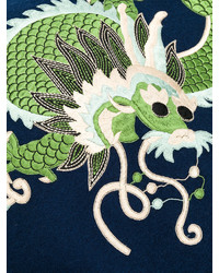 Gucci Dragon Embroidered Scarf