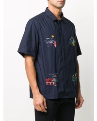 Paul Smith Embroidered Motif Short Sleeved Shirt