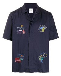 Paul Smith Embroidered Motif Short Sleeved Shirt