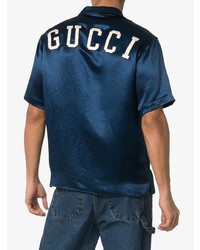 Gucci Gg Ny Yankees Bowling Shirt