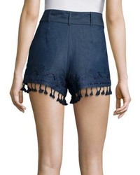 Parker Bow Chambray Embroidered Shorts