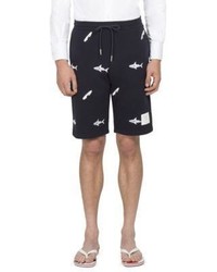 Thom Browne Shark Embroidered Shorts