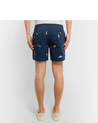 Polo Ralph Lauren Slim Fit Embroidered Stretch Cotton Twill Shorts