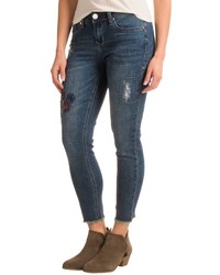 Seven7 Ankle Skinny Embroidered Jeans