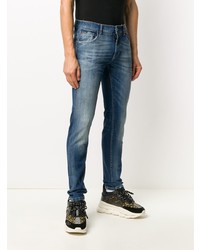 Dolce & Gabbana Beaded Crown Slim Fit Jeans