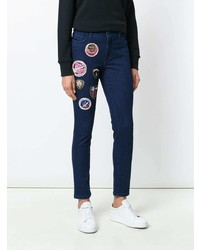 Mr & Mrs Italy Decorative Patch Cropped Jeans