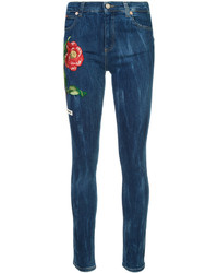 Gucci Embroidered Denim Jeans