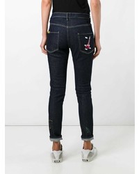 Mira Mikati Embroidered Rocket Skinny Jeans