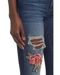 STS Blue Emma Rose Embroidered Step Hem Jeans