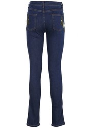 Gucci Floral Embroidered Skinny Jeans