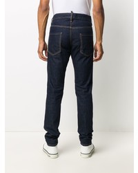 DSQUARED2 Patch Embellished Straight Leg Jeans