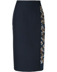 No.21 No21 Floral Embroidery Midi Skirt