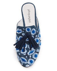 Jeffrey Campbell Apfel Embroidered Tassel Mules