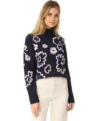 Rebecca Taylor Floral Embroidered Sweater