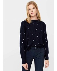 Mango Stars Embroidered Sweater