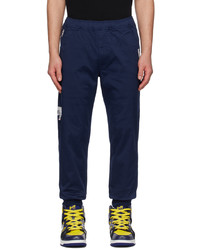 AAPE BY A BATHING APE Navy Embroidered Lounge Pants