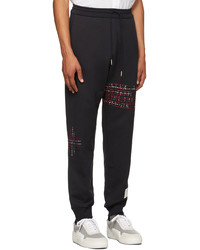 Thom Browne Navy Loopback Ding Stitch Lounge Pants