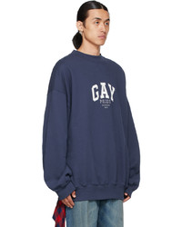 Balenciaga Navy Pride Sweatshirt