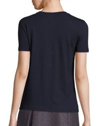 RED Valentino Embroidered Short Sleeve Tee