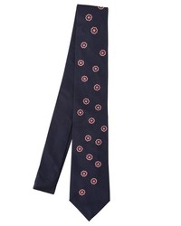 75cm Hand Embroidered Flowers Silk Tie