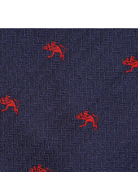 Alfred Dunhill Embroidered Mulberry Silk Tie