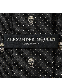 Alexander McQueen Skull Silk Jacquard Tie