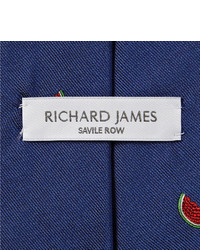 Richard James Watermelon Embroidered Silk Tie
