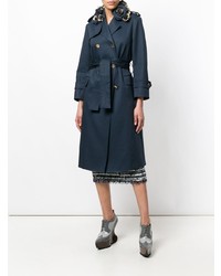 Thom Browne 3d Embroidery Mackintosh Trench Coat