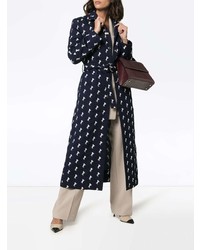 Chloé Horse Embroidered Wool Trench Coat