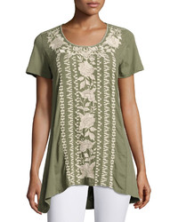 Johnny Was Letty Embroidered Panel Tunic