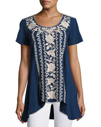 Johnny Was Letty Embroidered Panel Tunic