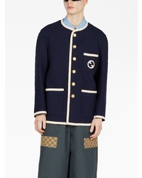 Gucci Embroidered Tweed Jacket