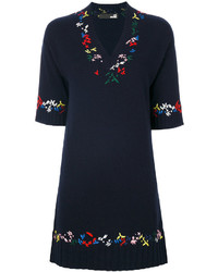Love Moschino Embroidered Flared Dress