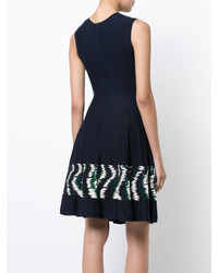 Oscar de la Renta Embroidered Skirt Dress